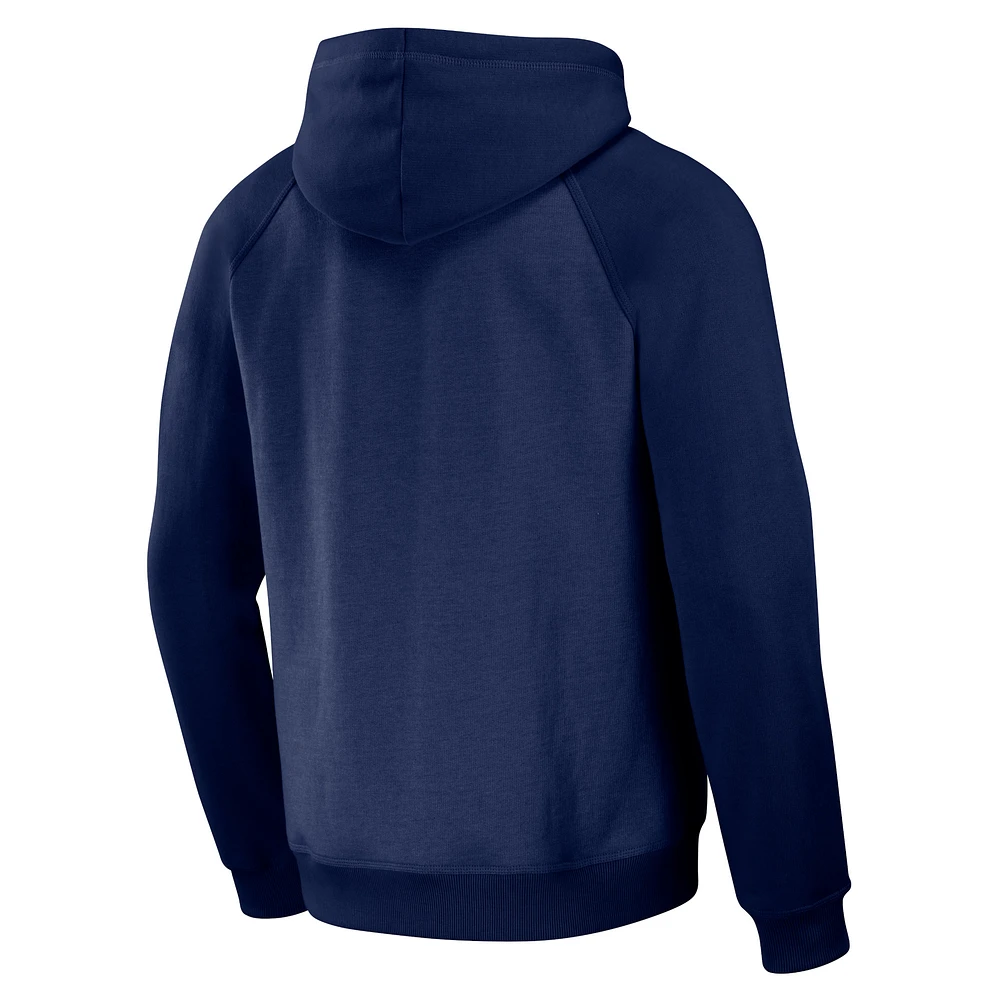 Men's Darius Rucker Collection by Fanatics Navy Seattle Mariners Raglan Full-Zip Hoodie
