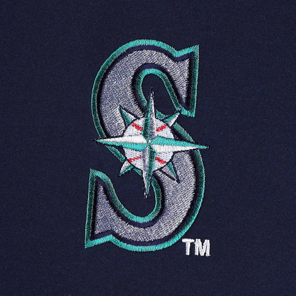Men's Dunbrooke Navy/Heather Gray Seattle Mariners Alpha Full-Zip Jacket