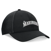 Men's Fanatics Black Seattle Mariners Spacer Mesh Flex Hat