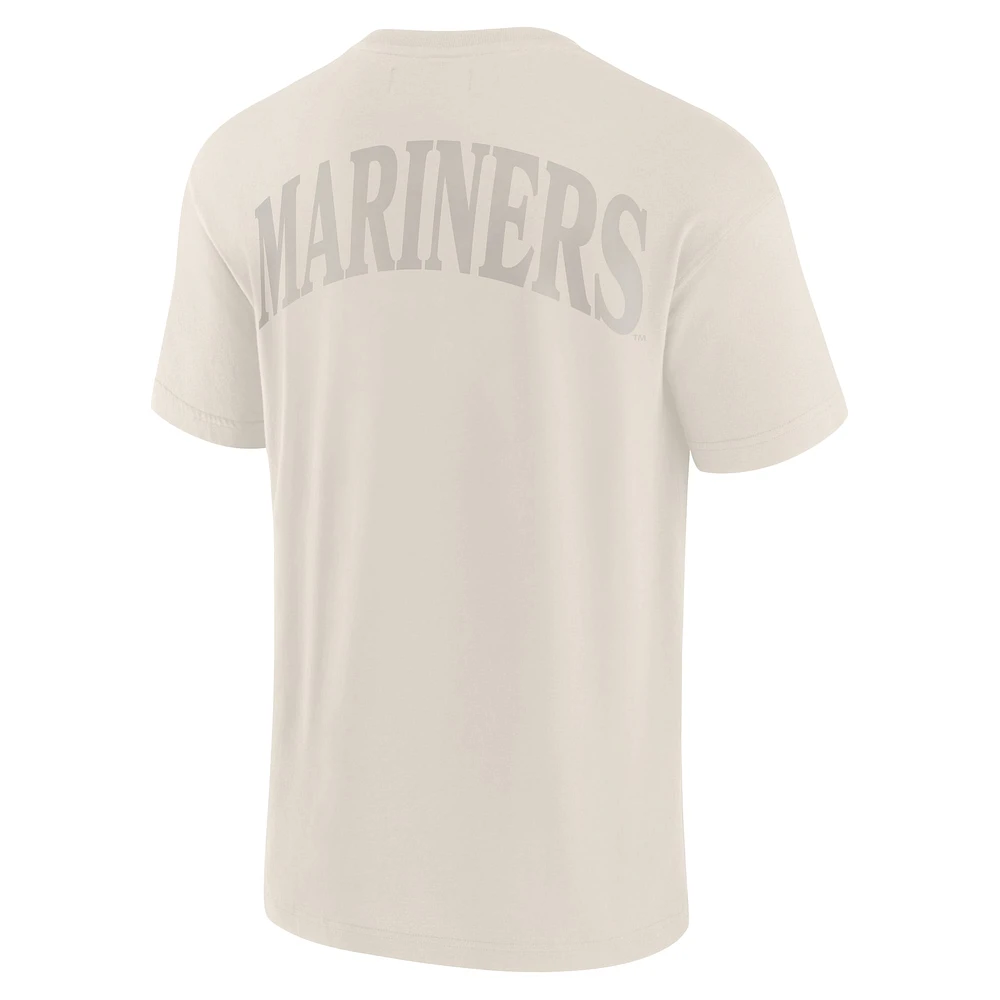 Men's Fanatics Cream Seattle Mariners Elements Iconic T-Shirt