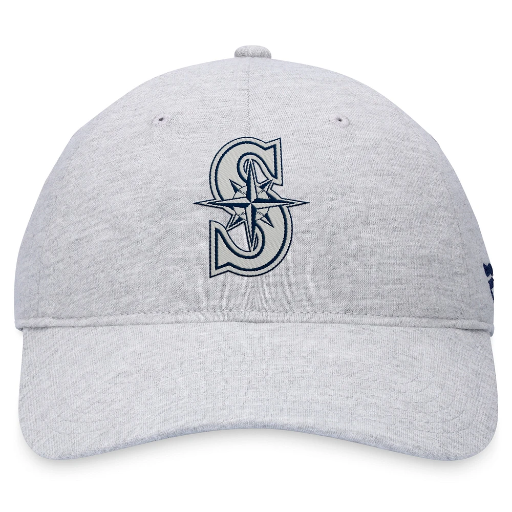 Men's Fanatics Gray Seattle Mariners Logo Adjustable Hat