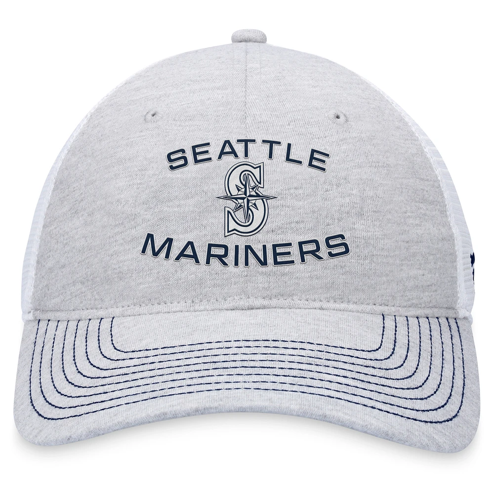 Men's Fanatics Gray Seattle Mariners Trucker Adjustable Hat