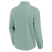 Men's Fanatics Green Seattle Mariners Front Office Long Sleeve Button-Up Shirt