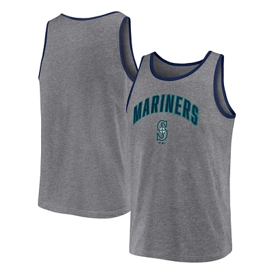 Débardeur primaire fanatiques gris chiné des Seattle Mariners pour hommes