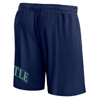 Men's Fanatics  Navy Seattle Mariners Clincher Mesh Shorts