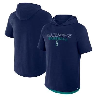 T-shirt à capuche raglan Fanatics bleu marine pour homme