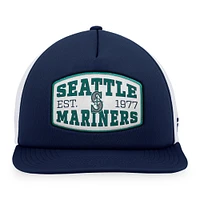 Men's Fanatics  Navy Seattle Mariners Foam Front Patch Trucker Snapback Hat
