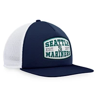 Men's Fanatics  Navy Seattle Mariners Foam Front Patch Trucker Snapback Hat
