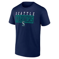 Men's Fanatics Navy Seattle Mariners Hard To Beat T-Shirt