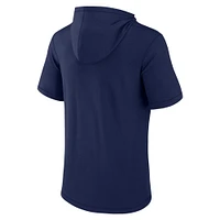 Men's Fanatics Navy Seattle Mariners Short Sleeve Hoodie T-Shirt