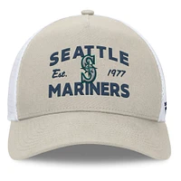 Men's Fanatics Stone Seattle Mariners A-Frame Trucker Adjustable Hat