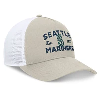 Men's Fanatics Stone Seattle Mariners A-Frame Trucker Adjustable Hat