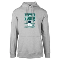 Men's Levelwear Gray Seattle Mariners Podium Inaugural Pullover Hoodie