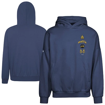 Sweat à capuche bleu marine Seattle Mariners City Connect Contact Baseline pour homme Levelwear