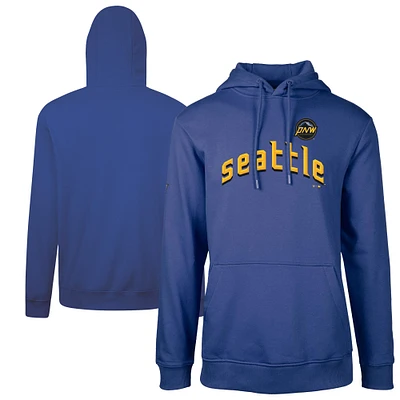 Sweat à capuche logo City Connect Podium Core pour homme de Levelwear Royal Seattle Mariners
