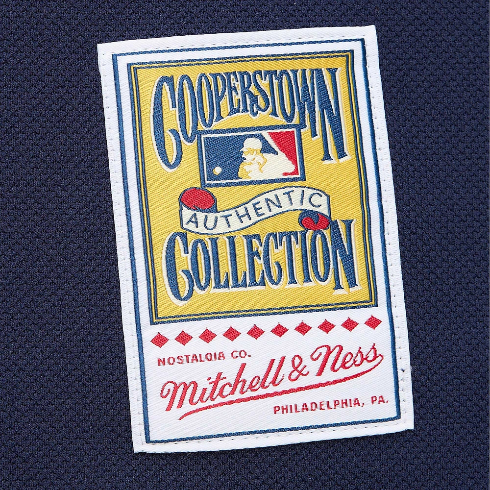 Maillot d'entraînement au bâton Mitchell & Ness Ichiro Suzuki bleu marine Seattle Mariners Cooperstown Collection pour hommes