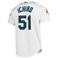 Men's Mitchell & Ness Ichiro Suzuki White Seattle Mariners 2001 MLB All-Star Game Cooperstown Collection Authentic Jersey