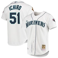 Men's Mitchell & Ness Ichiro Suzuki White Seattle Mariners 2001 MLB All-Star Game Cooperstown Collection Authentic Jersey