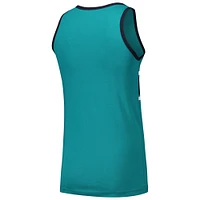 Men's New Era Aqua Seattle Mariners Jersey Ringer Tank Top