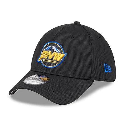 Casquette d'entraînement au bâton City Connect 39THIRTY Flex noire New Era pour homme des Seattle Mariners