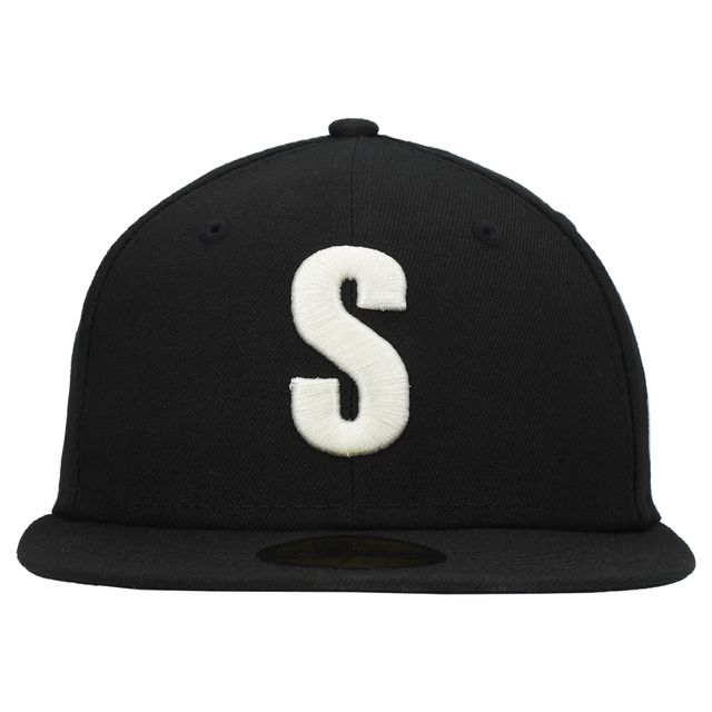 Casquette ajustée New Era Seattle Mariners Cooperstown Collection Turn Back The Clock Steelheads 59FIFTY pour homme