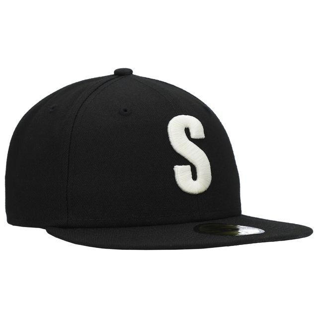 Casquette ajustée New Era Seattle Mariners Cooperstown Collection Turn Back The Clock Steelheads 59FIFTY pour homme