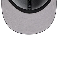 Men's New Era Black Seattle Mariners Shadow Stitch 59FIFTY Fitted Hat