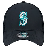 Men's New Era Black Seattle Mariners Team Tone 39THIRTY Flex Hat
