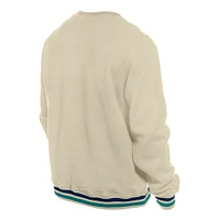 Men's New Era Cream Seattle Mariners Throwback Pullover Sweatshirt