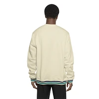Men's New Era Cream Seattle Mariners Throwback Pullover Sweatshirt
