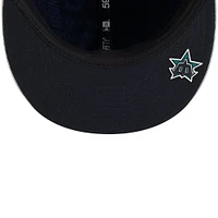 Men's New Era Gray Seattle Mariners 2025 MLB Clubhouse 59FIFTY Fitted Hat