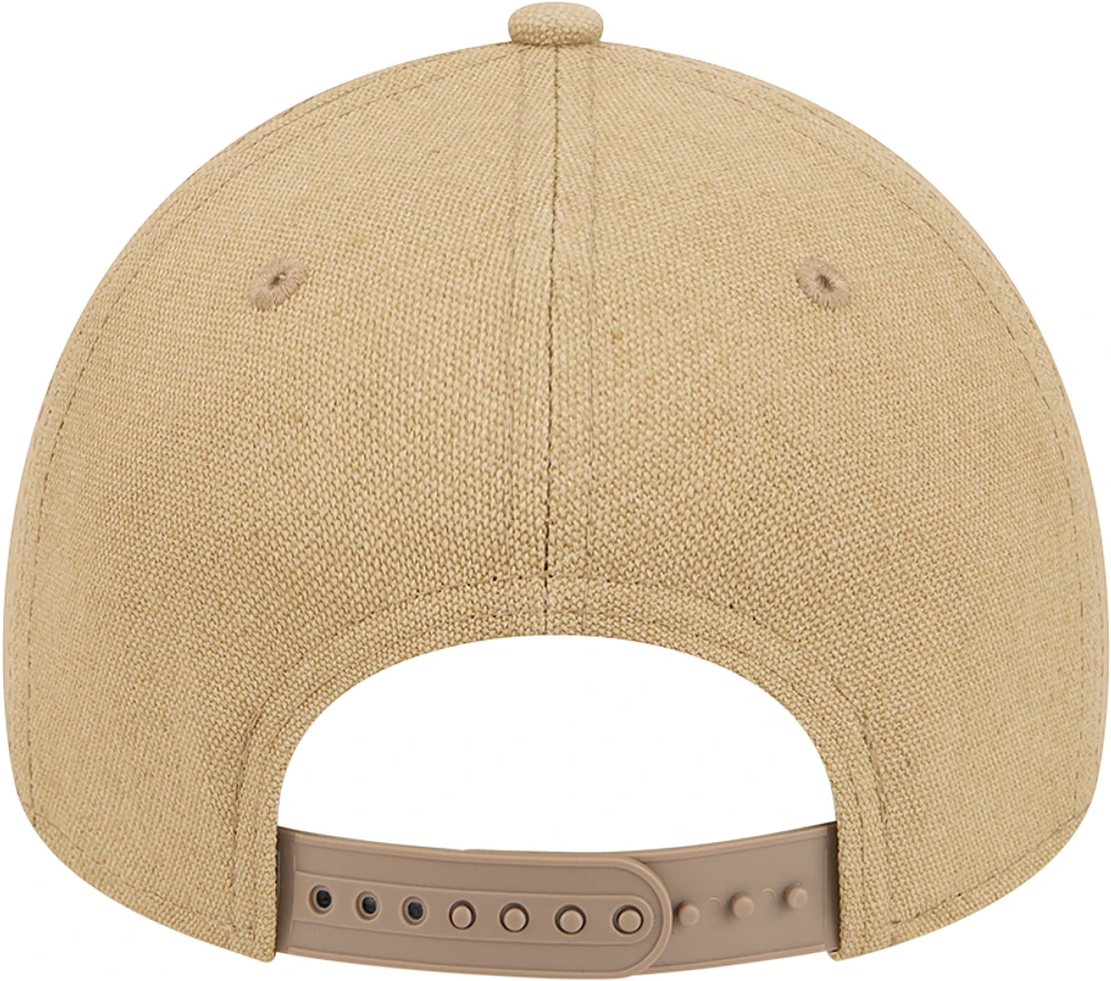 Men's New Era Khaki Seattle Mariners Logo Essentials 9FORTY A-Frame Adjustable Hat