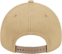 Men's New Era Khaki Seattle Mariners Logo Essentials 9FORTY A-Frame Adjustable Hat