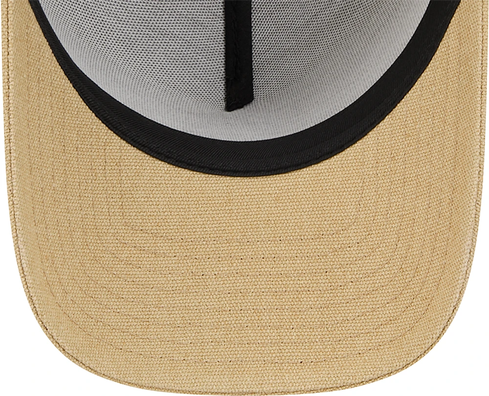 Men's New Era Khaki Seattle Mariners Logo Essentials 9FORTY A-Frame Adjustable Hat