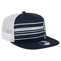 Men's New Era  Navy Seattle Mariners 9FIFTY A-Frame Trucker Snapback Hat