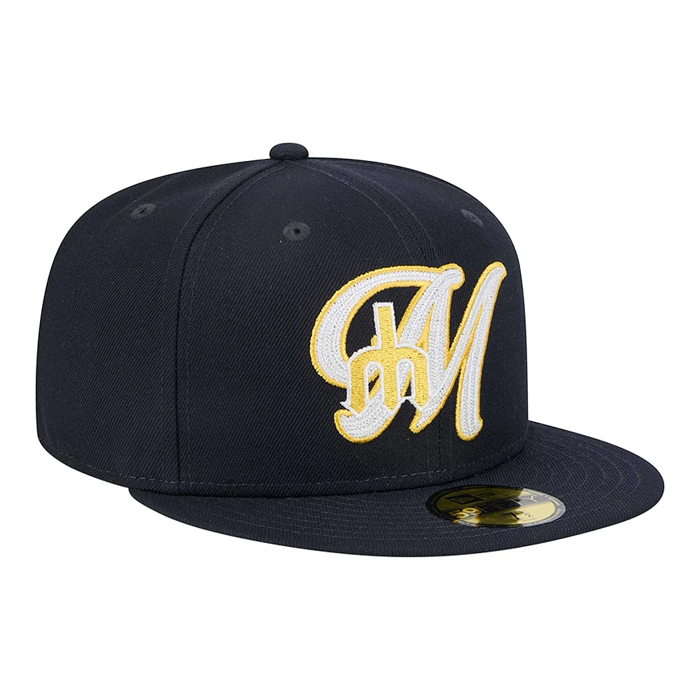 Men's New Era Navy Seattle Mariners  Duo Logo 2.0 59FIFTY Fitted Hat