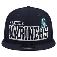Men's New Era Navy Seattle Mariners Game Day Bold 9FIFTY Snapback Hat