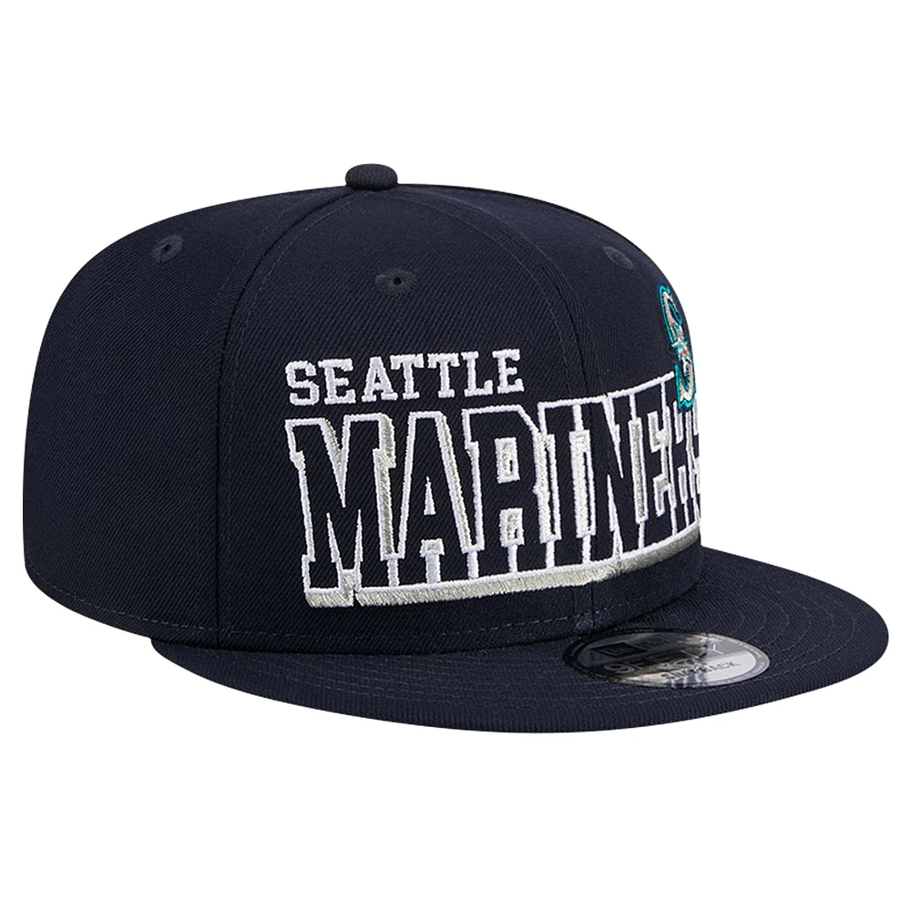 Men's New Era Navy Seattle Mariners Game Day Bold 9FIFTY Snapback Hat
