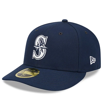 Casquette ajustée 59FIFTY pour homme Seattle Mariners Oceanside à profil bas bleu marine New Era