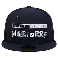 Men's New Era Navy Seattle Mariners Ransom 59FIFTY Fitted Hat