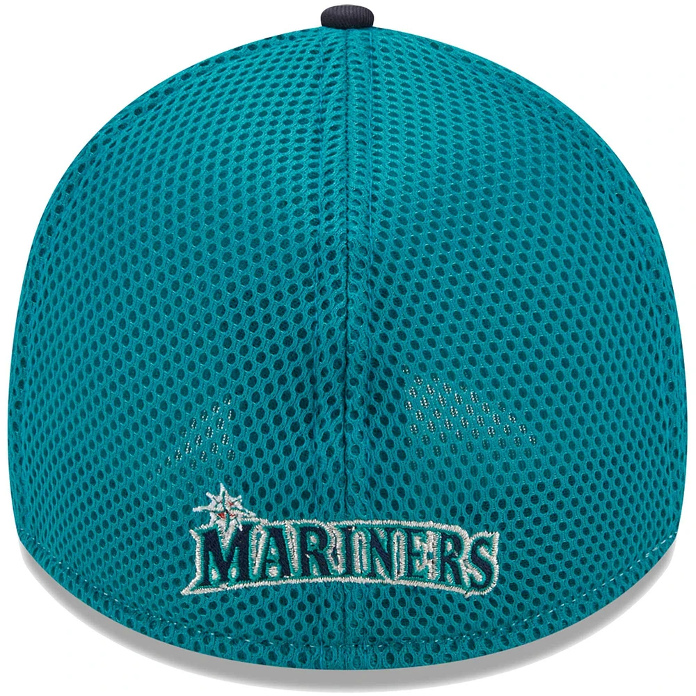 Men's New Era Navy Seattle Mariners Team Neo 39THIRTY Flex Hat