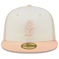 Men's New Era Pink/Cream Seattle Mariners 35th Anniversary 59FIFTY Fitted Hat