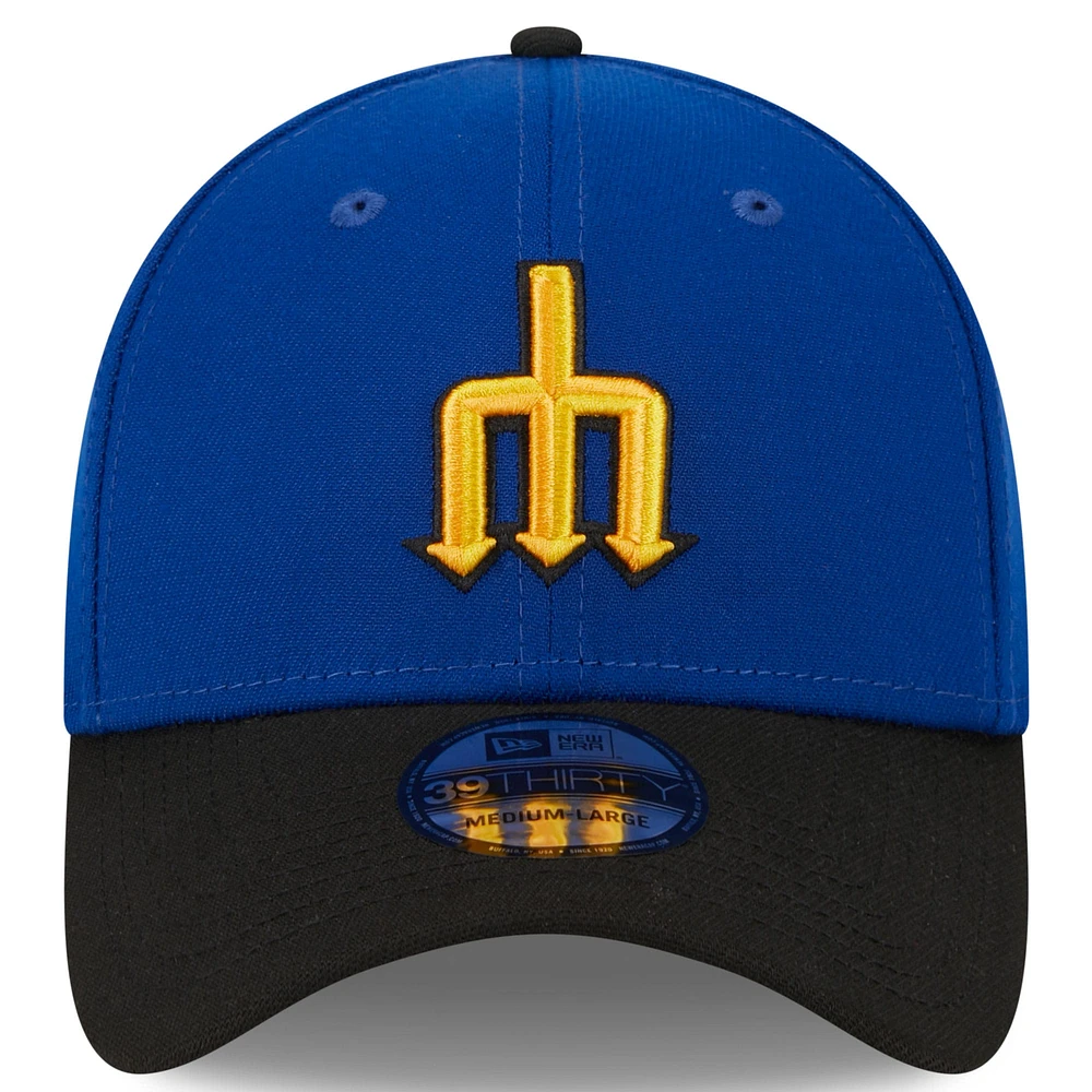 Men's New Era  Royal/Black Seattle Mariners 2023 City Connect 39THIRTY Flex Fit Hat