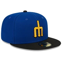 Men's New Era Royal/Black Seattle Mariners 2023 City Connect 59FIFTY Fitted Hat