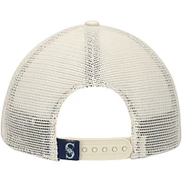 Men's New Era Stone Seattle Mariners Game Day 9TWENTY Adjustable Trucker Hat