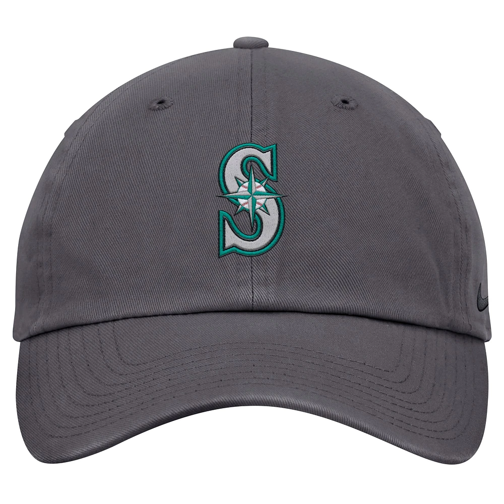 Men's Nike Gray Seattle Mariners Club Adjustable Hat