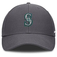 Men's Nike  Gray Seattle Mariners Club Performance Adjustable Hat