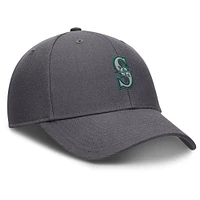 Men's Nike  Gray Seattle Mariners Club Performance Adjustable Hat