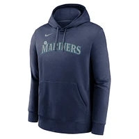 Men's Nike Ken Griffey Jr. Navy Seattle Mariners Player Name & Number Club Pullover Hoodie