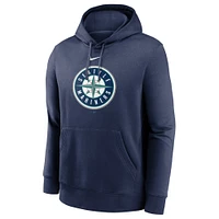 Men's Nike Navy Seattle Mariners Alternate Logo Club Pullover Hoodie